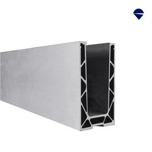 Justerbar 1.5kN Toppmonterad aluminiumglaskanal